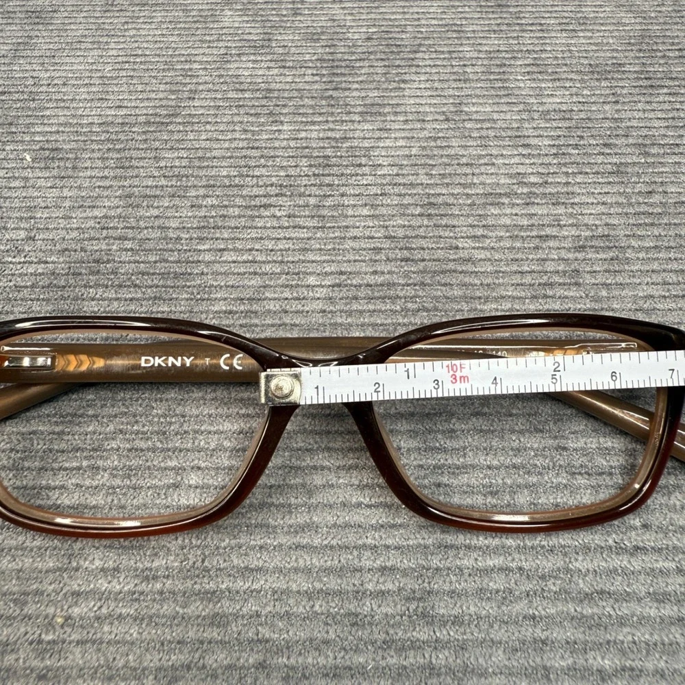 DKNY Brown Rectangular Y2K Eyeglass Frames DY 4630 3558 53-16-140